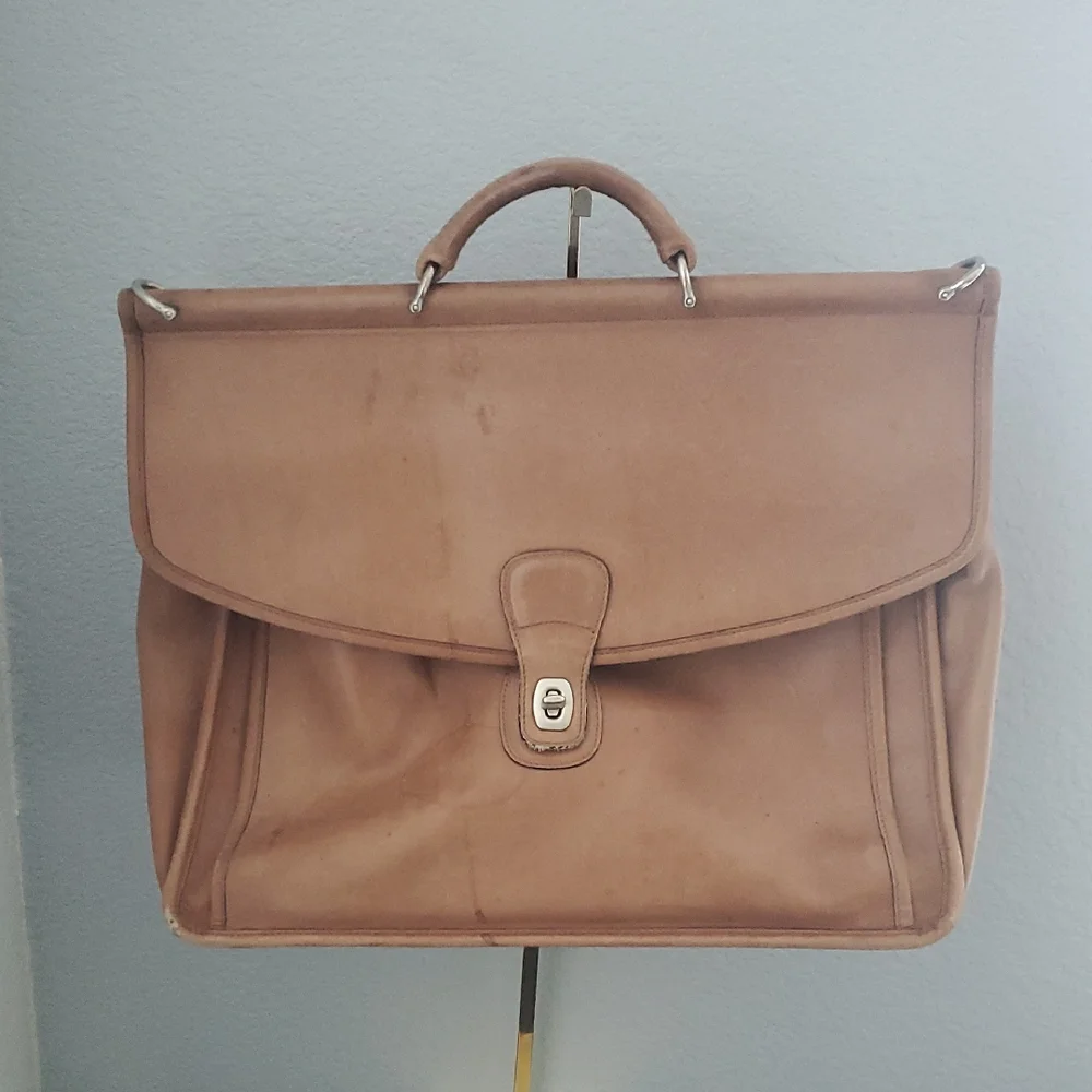 Vintage Coach Leather Briefcase